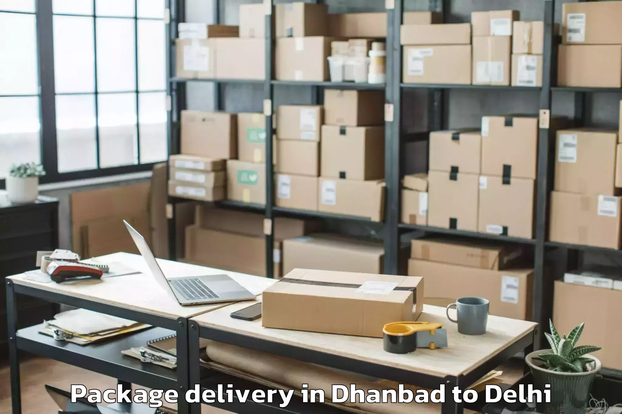 Book Your Dhanbad to North Square Mall Package Delivery Today